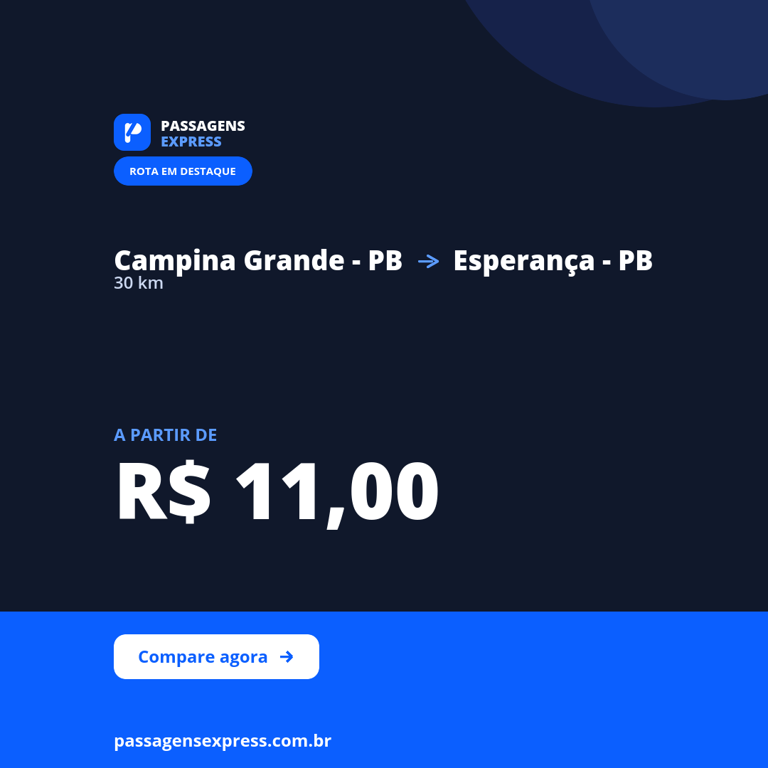 Campina Grande - PB -> Esperança - PB