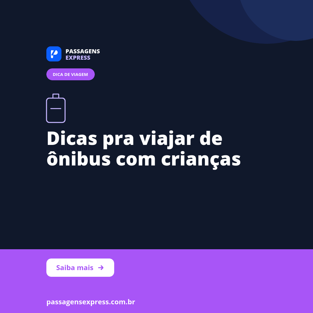Dicas pra viajar de ônibus com crianças